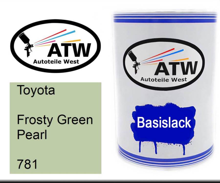 Toyota, Frosty Green Pearl, 781: 500ml Lackdose, von ATW Autoteile West.